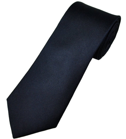 TRESANTI CELESTE NAVY BLUE SELF PATTERN MEN'S SILK TIE