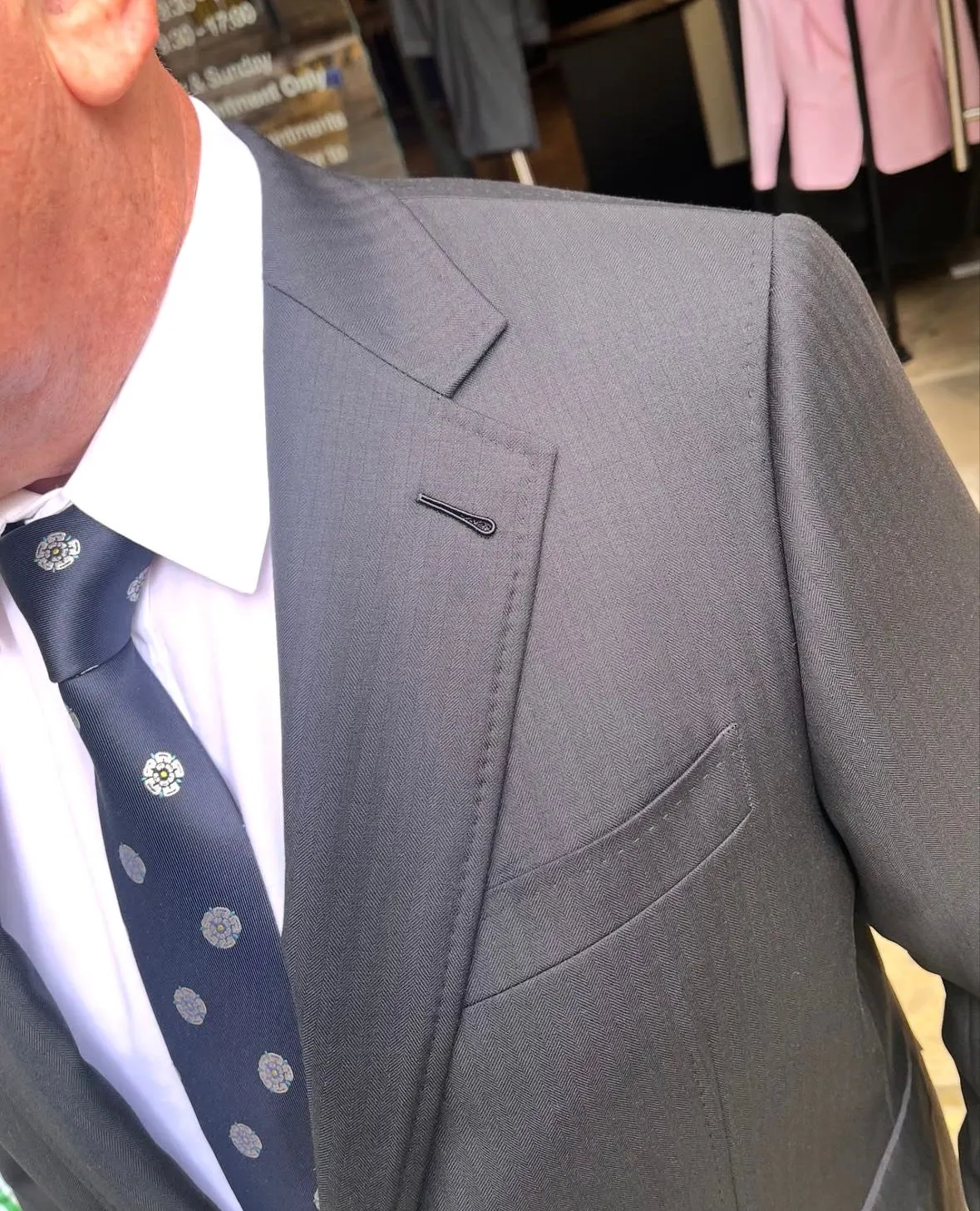 Bespoke suit in Huddersfield Fine Worsteds by DR Bespoke — 10