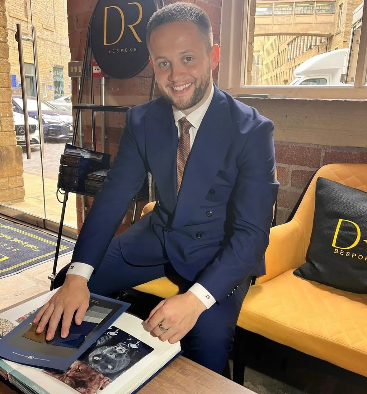 Bespoke suit in Huddersfield Fine Worsteds by DR Bespoke — 8