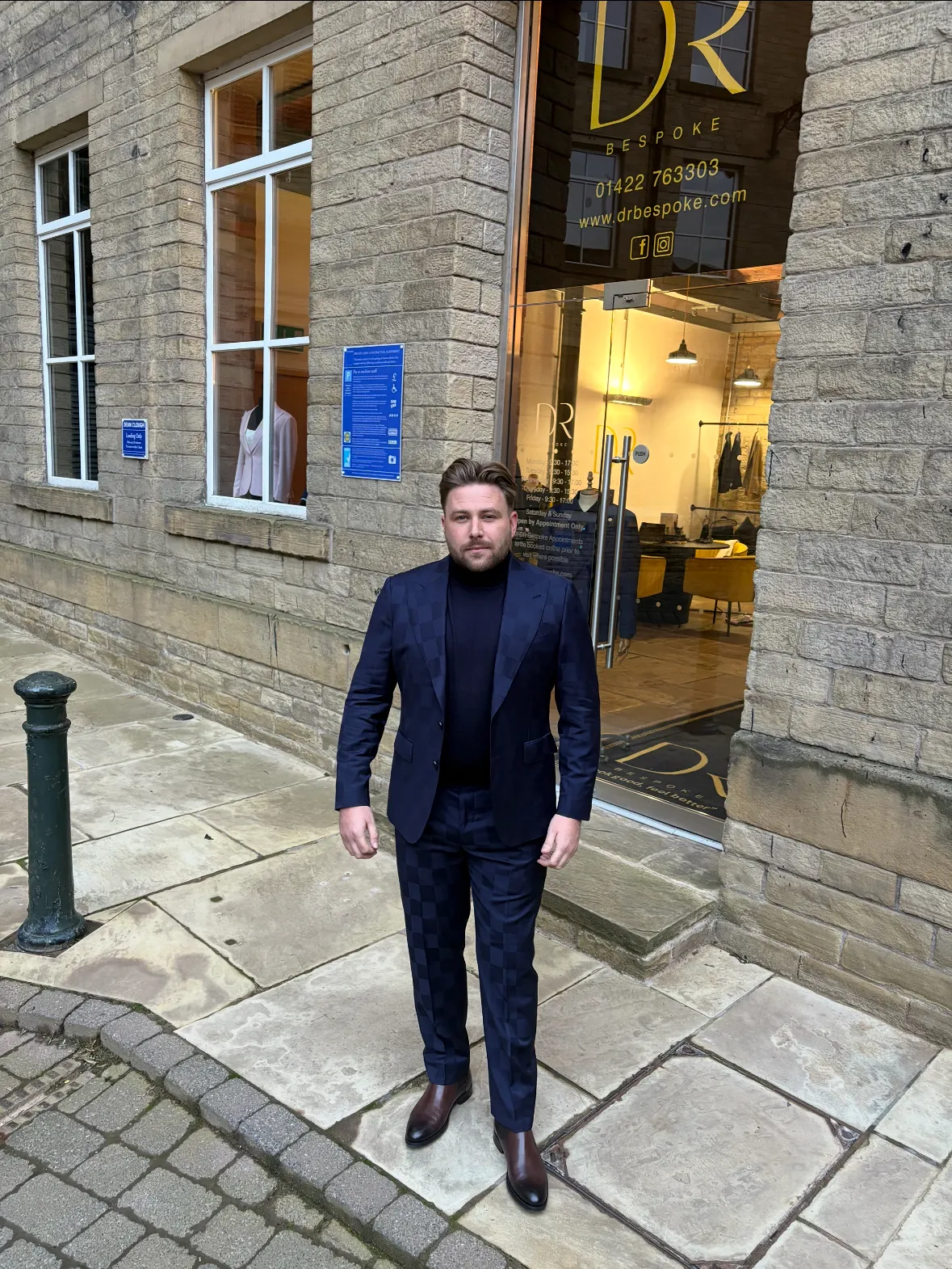 Bespoke suit commission in Bateman Ogden cloth by DR Bespoke — 1