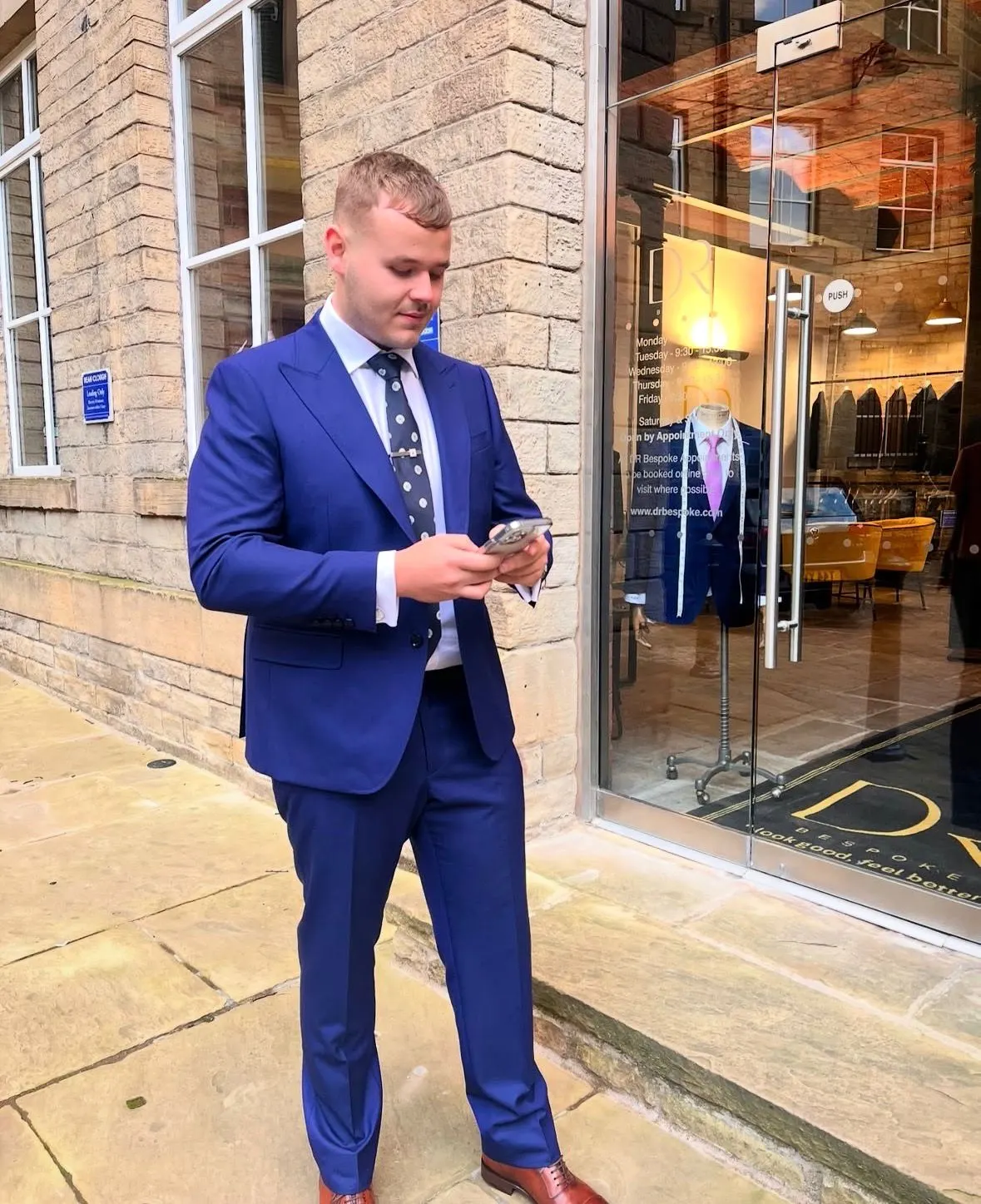 Bespoke suit in Huddersfield Fine Worsteds by DR Bespoke — 25
