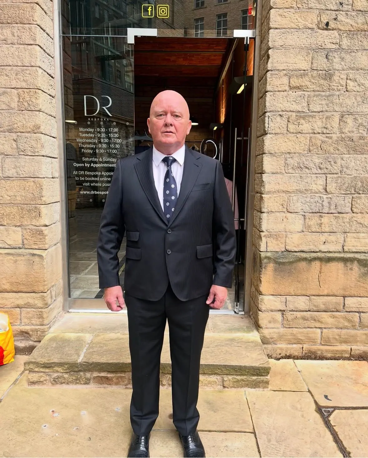 Bespoke suit in Huddersfield Fine Worsteds by DR Bespoke — 26