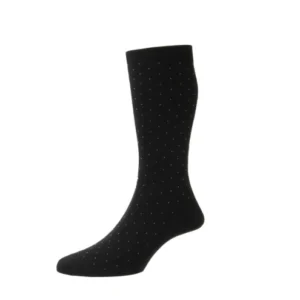 Gadsbury MOTIF PIN DOT COTTON LISLE MEN’S SOCKS